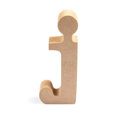 Wood Letter J