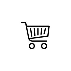 Shopping cart icon. Store basket sign