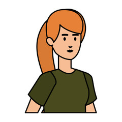 Obraz premium beautiful and young woman character