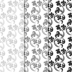 Floral seamless pattern leaves