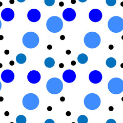 Abstract background with circles. Seamless pattern