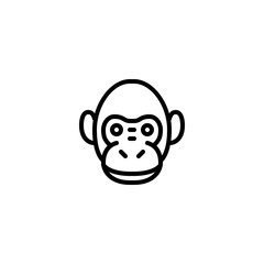 Monkey icon.  Zoopark sign