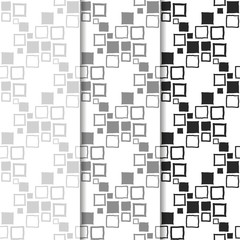 Geometric seamless pattern. Square with uneven edges