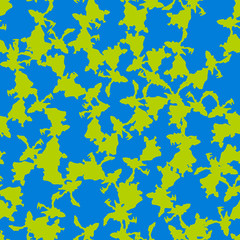 Fototapeta na wymiar Urban UFO camouflage of various shades of blue and green colors