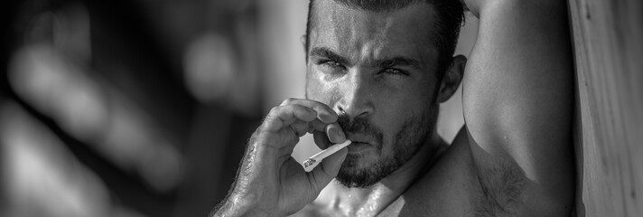 Portrait of a young caucasian man 