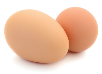 Two brown egg.
