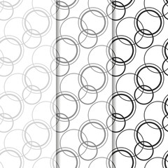 Geometric seamless pattern. Circles and rings