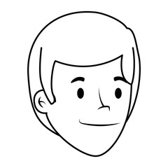 young man head character