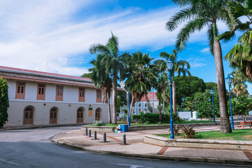 Fototapeta na wymiar Cightseeing of the Bridgetown City Center, Barbados Island, Caribbean
