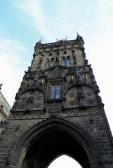 Powder Tower or Powder Gate is a Gothic tower in Prague in  Czec