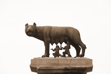 Capitoline Wolf also called Lupa Capitolina in Italian language