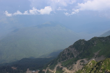 Mountains Sochi. Rosa Khutor.