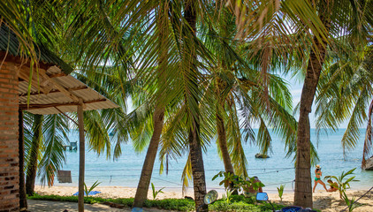 Long beach in Phu Quoc