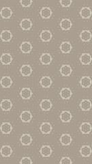 Ornate geometric pattern and abstract colored background