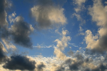 blue sky with clouds