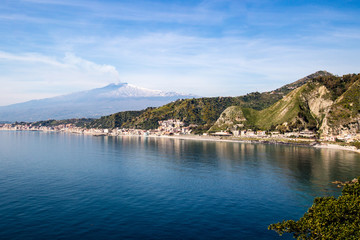 Obraz premium view of the Etna volcano