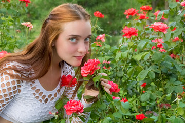 a portrait of a beautiful girl