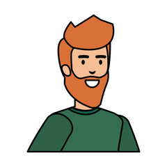 young and casual man character