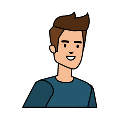 young and casual man character