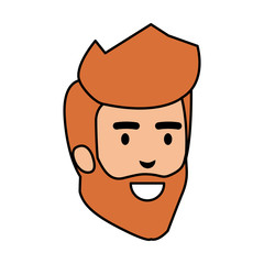 young man head character