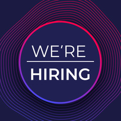 We are hiring banner design