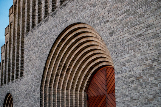 Entrance, Grundtvig's Church, Copenhagen