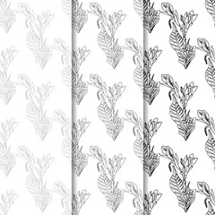 Fototapeta premium abstract floral seamless pattern with flowers