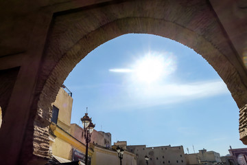 View of Medina in fes morocco, photo as background