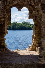 ancient stone building castle details