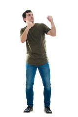 man ready to fight