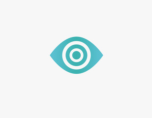 Geometric logo eye icon for eye clinic