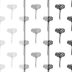 seamless floral pattern with wild flower