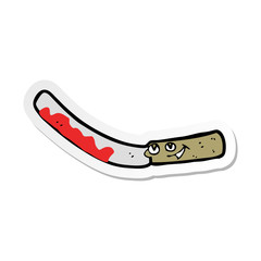 sticker of a cartoon jam knife