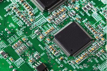 Microchip on printed circuit board