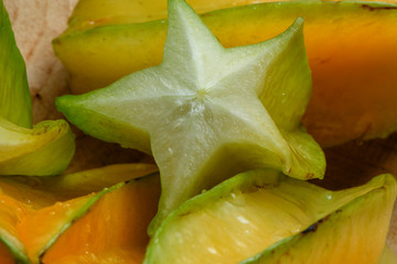 Fototapeta na wymiar Star fruit or Carambola