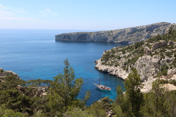 Fototapeta na wymiar Parc National des Calanques, Marseille, France
