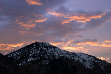 sunrise over mountain
