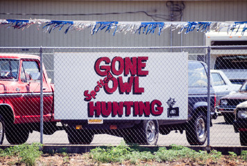 Rural Oregon, circa 1990. Displayed in a logging community, this sign expresses the sentiments of...