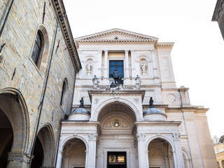 Fototapeta na wymiar Bergamo Cathedral on Piazza Duomo