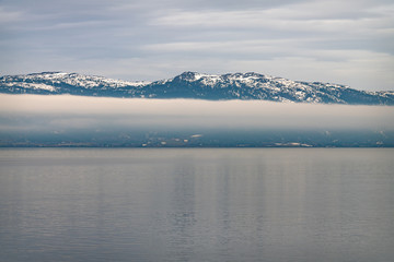 Fototapeta premium Cloud around a Norwegian Mountain