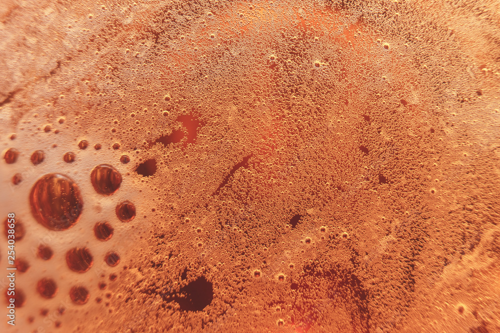 Poster Close up Beer background macro view.