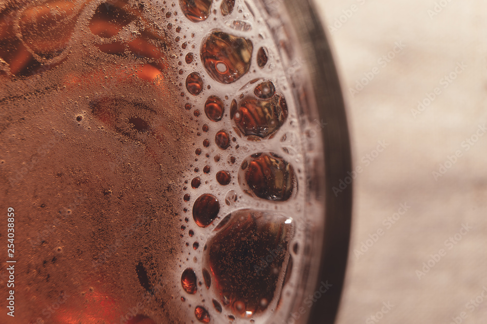 Poster Close up Beer background macro view.