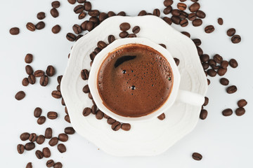 coffee and coffee beans	