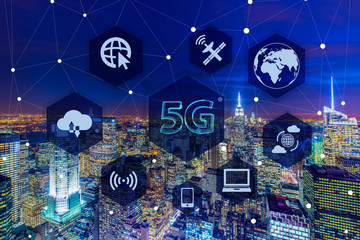 5g internet concept in technology concept