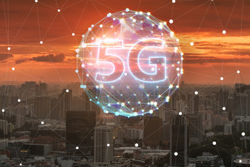 5g internet concept in technology concept