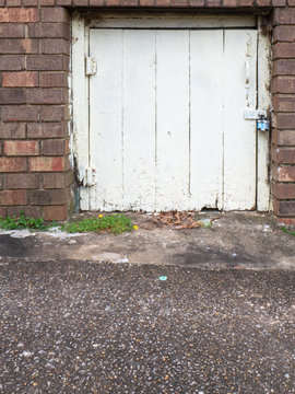 Old Wooden Cellar Door