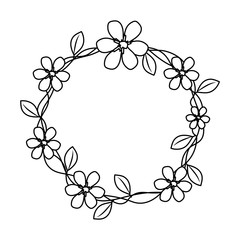 cute flowers wreath crown