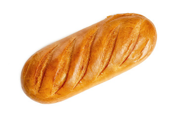 Top view of a loaf of sliced bread