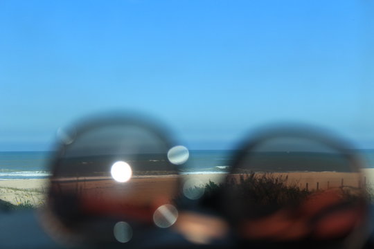 sea through the sunglasses