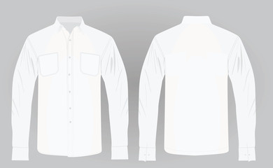 Long sleeve shirt. vector illustration